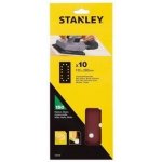Stanley Brusné papíry pro vibrační brusku 115 x 280 mm děrované, P150, Black & Decker, AEG, Bosch, Skil, Metabo, 10 ks - ST-STA31030-XJ – Zboží Dáma