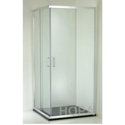 Hopa BARCELONA PLUS QUADRATO BARVA rámu - Chrom/Leštěný hliník (ALU) 90 cm x 90 cm Univerzální Levé / Pravé Čiré bezpečnostní sklo - 5 / 6 – Zboží Mobilmania