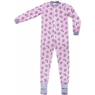 Veselá Nohavice pyžamo overal s ťapičkami růžová – Zboží Mobilmania