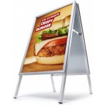 Jansen Display Reklamní áčko 700 x 1000 mm (B1), ostrý roh, profil 32mm, metalová záda – Sleviste.cz