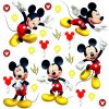 AG Design DKs 3802 Samolepící dekorace Mickey Mouse 30x30 cm
