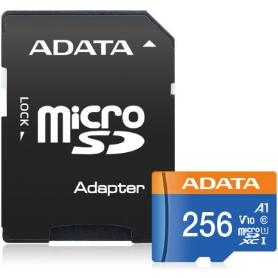 Adata Micro SDXC 256GB AUSDX256GUICL10A1-RA1 – Zboží Živě