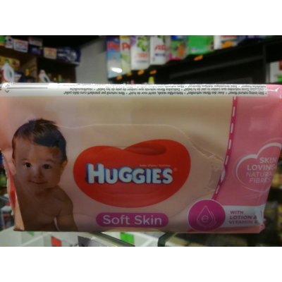 Huggies Soft Skin vlhčené brousky 56 ks