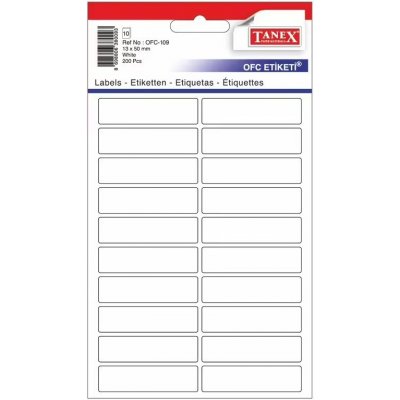 Etikety v sáčku 13 x 50 mm 200 ks - OFC-109 – Zboží Dáma