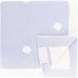 Shnuggle luxusní pletená deka Modrá