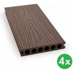 B2B Partner Terasová prkna WPC 140 x 25 x 2850 mm kávová 4 ks – Hledejceny.cz