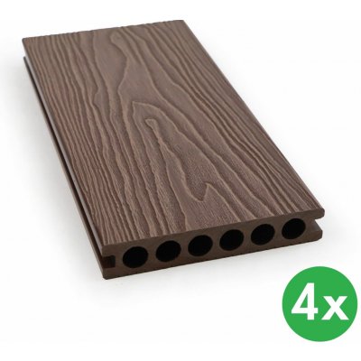 B2B Partner Terasová prkna WPC 140 x 25 x 2850 mm kávová 4 ks – Hledejceny.cz