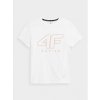 Dětské tričko 4F 4FJSS23TFTSM166 WHITE