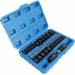 SATRA S-H2548T Zástrčné a nástrčné hlavice 1/4", 3/8" a 1/2” TORX a TORX-E, sada 25ks – Hledejceny.cz