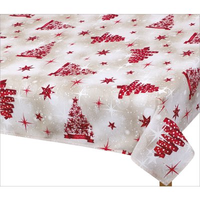 Brotex Vánoční ubrus Stromek červený 120x140cm – Sleviste.cz