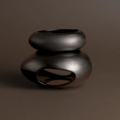 The Munio Ceramic Wax Warmer Black keramická aroma lampa – Hledejceny.cz