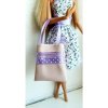 Výbavička pro panenky LOVEDOLLS Béžová kabelka s fialovými puntíky