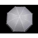 Svatební krajkový vystřelovací deštník bílý – Hledejceny.cz