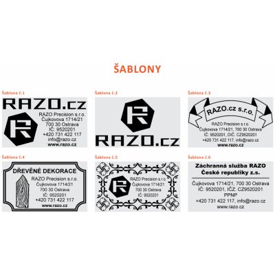 RAZO Štoček do razítka 56 x 33 mm (S-828; H-6006; 5460; S-828D) – Zboží Živě