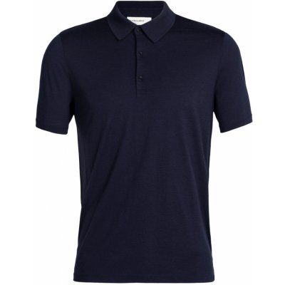 Icebreaker Mens Merino Tech Lite II Short Sleeve Polo Shirt midnight navy – Zboží Mobilmania