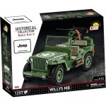 COBI 2805 World War II Americký ozbrojený terénní automobil Jeep Willys MB – Zboží Dáma