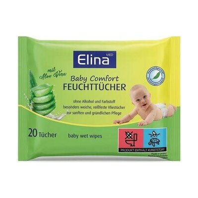Elina Baby Detské vlhčené obrúsky Aloe Vera 20 ks – Hledejceny.cz