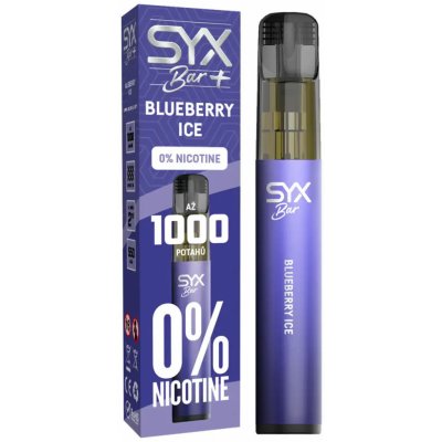 Syx Bar Blueberry Ice Zero 0 mg 1000 potáhnutí – Zboží Dáma