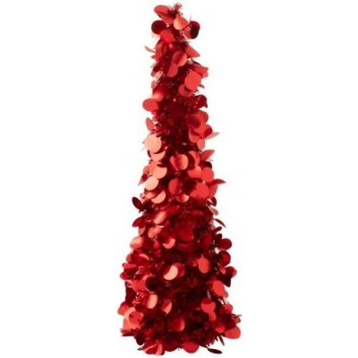 Červený lesklý vánoční stromek Sparkling S – 14*14*60 cm - J-Line by Jolipa – Hledejceny.cz