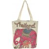 Taška  Thajsko taška malá Suchin slon růžový bílá Thailand