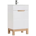 COMAD Skříňka pod umyvadlo 50cm 1 dvířka BALI bílá 5907611647493 – Zboží Mobilmania