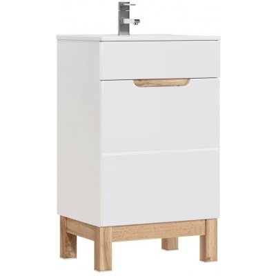 COMAD Skříňka pod umyvadlo 50cm 1 dvířka BALI bílá 5907611647493 – Zboží Mobilmania