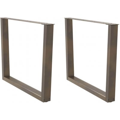 Omaxi 958243 Nohy k jídelnímu stolu ve tvaru V 2 ks přírodní ocel 100 x 72-73,3 cm ocel – Hledejceny.cz