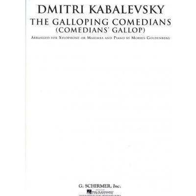 Dmitrij Kabalevskij The Galloping Comedians / Comedian's Gallop noty na xylofon či marimbu klavír – Zboží Mobilmania