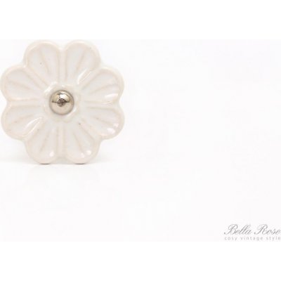 La finesse Porcelánová Flower - bílá bílá barva porcelán 40 mm