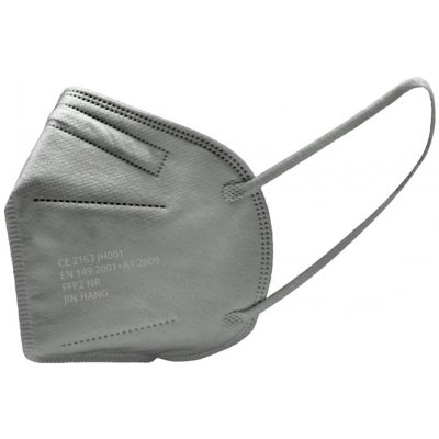JIN HANG JH JH001 Ochranný respirátor FFP2 NR Šedý 20 ks – Zboží Mobilmania