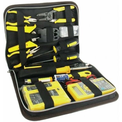 W-star Sada nářadí pro síťaře WS5013, 15 ks, tester RJ45 voltmetr pájka kleště RJ45 RJ12 – Hledejceny.cz
