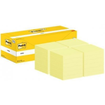 3M POSTIT Samolepicí bloček, kanárkově žlutá, 76 x 76 mm, 24x 100 listů, 3M POSTIT 7100319213 ,balení 2400 ks – Hledejceny.cz