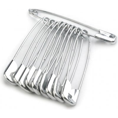 Spínací špendlíky délka 45 mm Varianta: nikl, Balení: 5 svaz. – Zboží Dáma