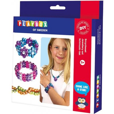 Playbox DIY sada šperků korálky na náramky a náhrdelníky 480 ks – Hledejceny.cz
