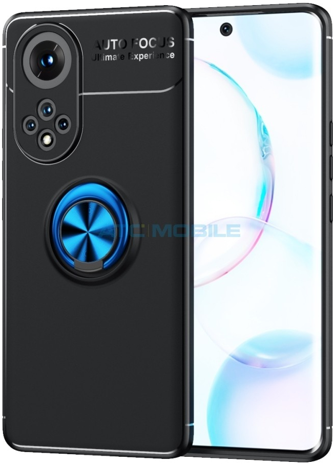 Pouzdro Shockproof Huawei Nova 9 NAM-LX1 černé/modré s kroužkem