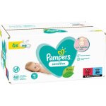 Pampers Sensitive Dětské vlhčené ubrousky 6 x 80 ks – Hledejceny.cz