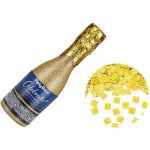 PartyDeco Vystřelovací konfety Šampáňo láhev zlaté 20,5 cm – Zboží Mobilmania