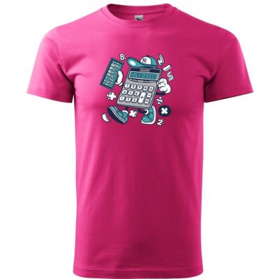 Kalkulátor Klasické pánské triko purpurová – Zboží Mobilmania