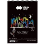 CBPAP Černý kreslicí blok skicák A4 80 g m2 40 listů Happy Color – Hledejceny.cz