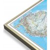 Nástěnné mapy National Geographic Jižní Amerika - nástěnná mapa Classic 60 x 77 cm Varianta: mapa v hliníkovém rámu, Provedení: zlatý matný rám