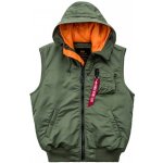 Alpha Industries vesta MA 1 Hooded šalvějová – Zbozi.Blesk.cz