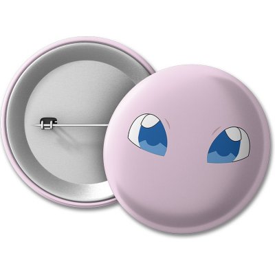 Pokémon placka Mew Face 50 mm – Zboží Mobilmania