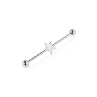 Piercingate Industrial piercing hvězdička PIN00063 – Zboží Dáma