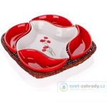 Banquet miska v košíku Red Poppy 5 dílů OK 28 cm – Sleviste.cz