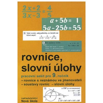 Rovnice,slovní úlohy Algebra 9.roč. PS - 912 – – Zboží Mobilmania