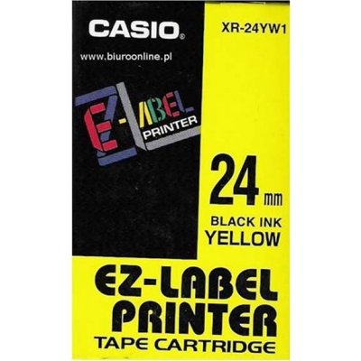 Páska do tiskárny štítků Casio XR-24YW1 24mm černý tisk/žlutý podklad originál – Hledejceny.cz
