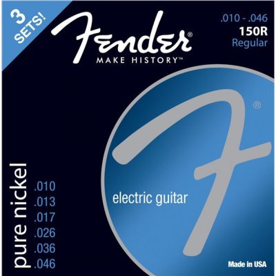 Fender 150R Pure Nickel Wound, Ball End 10/46 - 3 Pack – Zboží Mobilmania