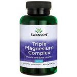 Swanson Triple Magnézium Complex 400 mg 100 kapslí – Hledejceny.cz