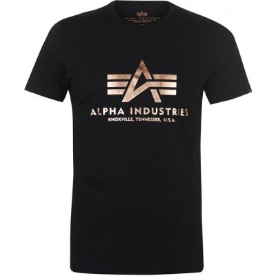 Alpha Industries triko Basic Černozlaté