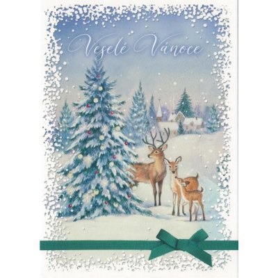 Pohlednice Vánoční les – Zboží Dáma